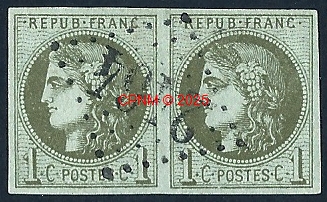 Epreuve de luxe Préoblitéré de l'imprimerie des timbres poste