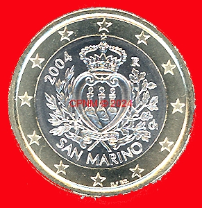 1 Euro Saint-Marin dorée à l'Or fin